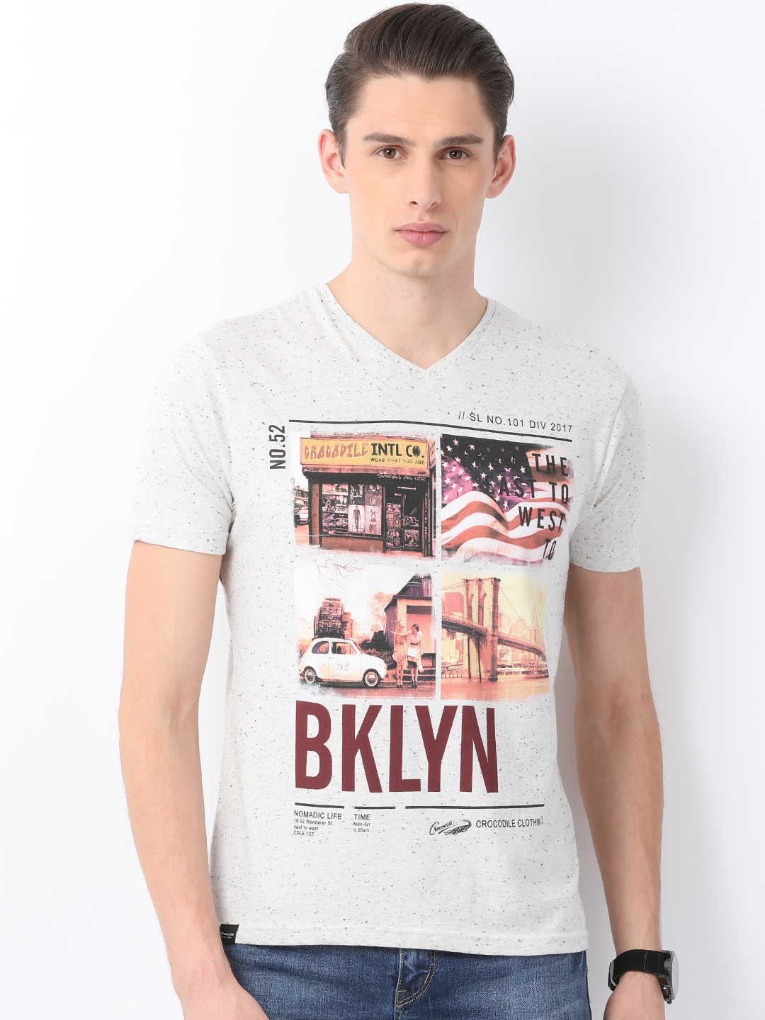 crocodile v neck t shirt