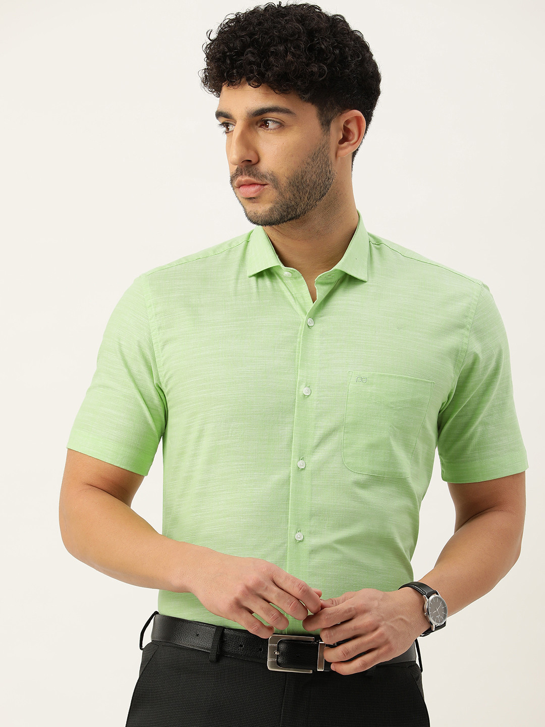 Buy Peter England Men Pure Cotton Nuvo Fit Formal Shirt Shirts for