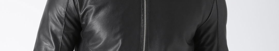 Buy BARESKIN Men Black Solid Leather Jacket - Jackets for Men 2337676 ...