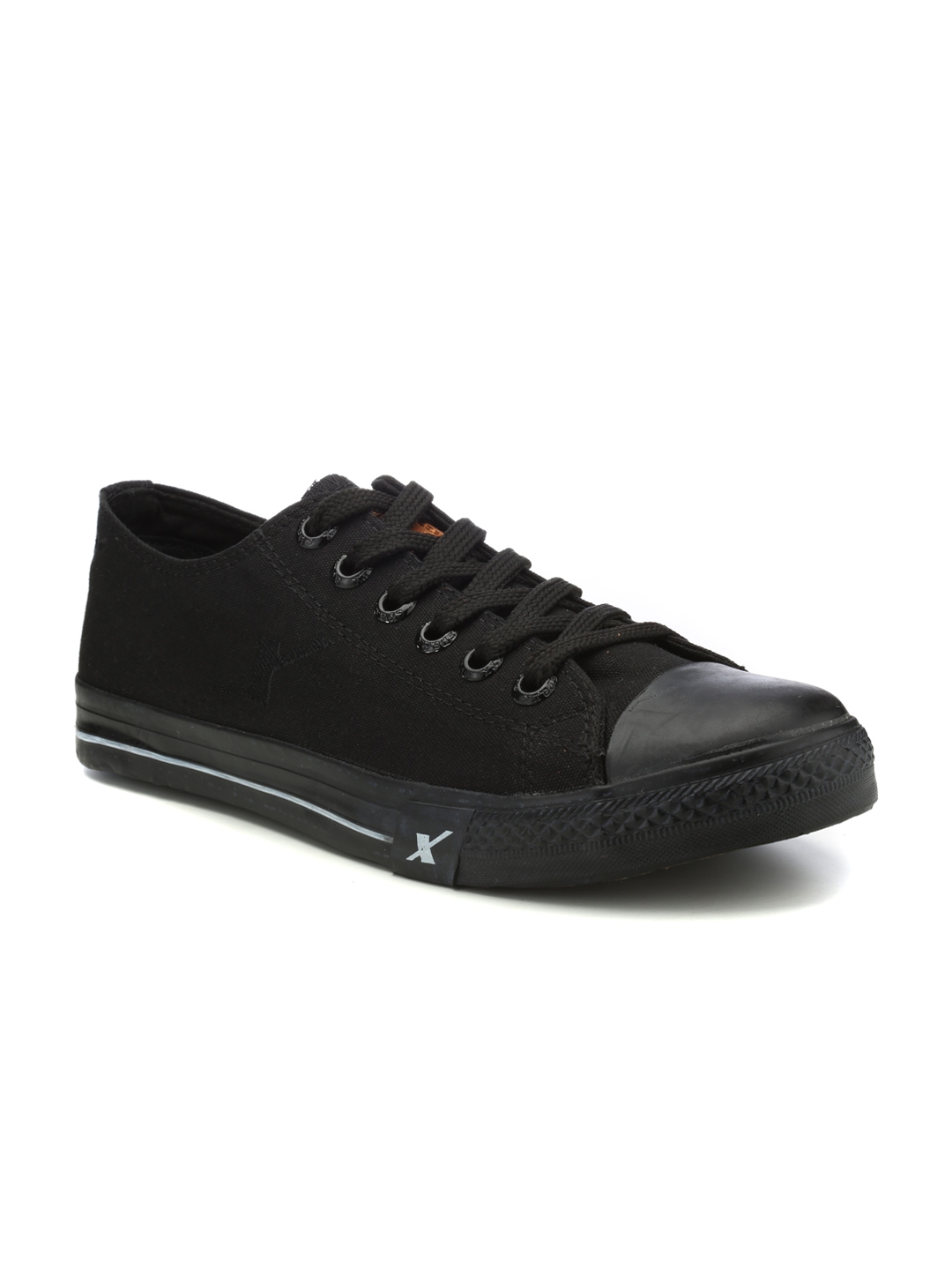 sparx men's black & white sneakers sm 323