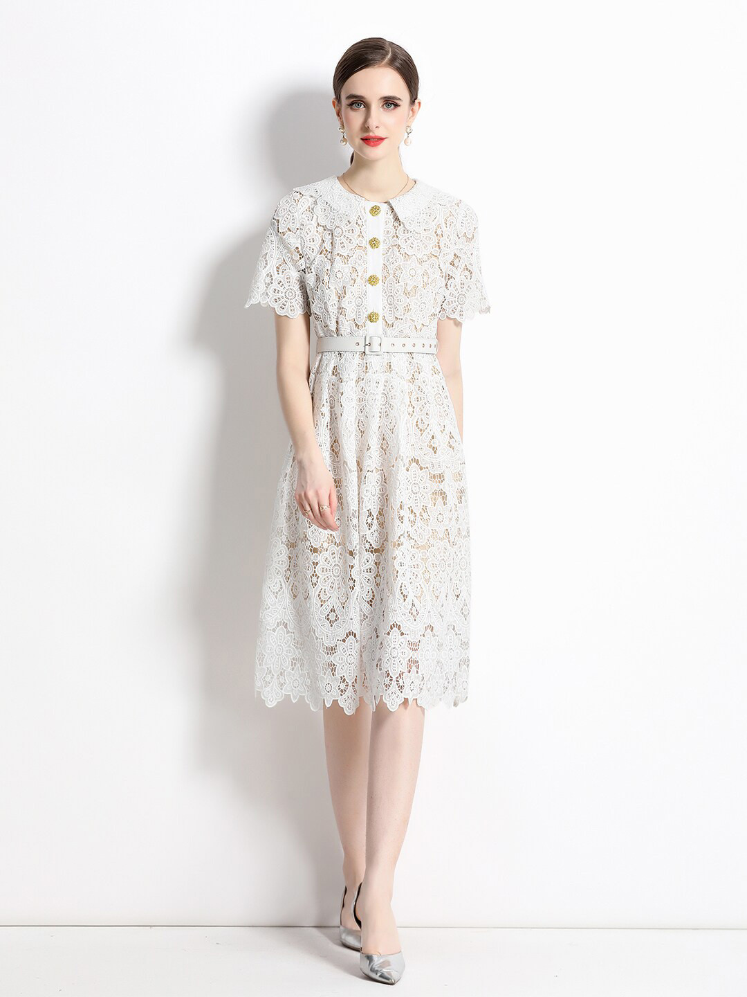 Buy JC Collection Floral Self Design Fit & Flare Dress - Dresses for ...