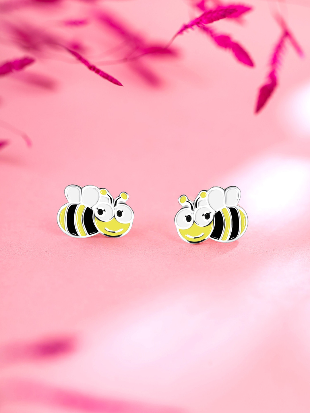 Buy Raajsi By Yellow Chimes Contemporary Honey Bee Studs Earrings