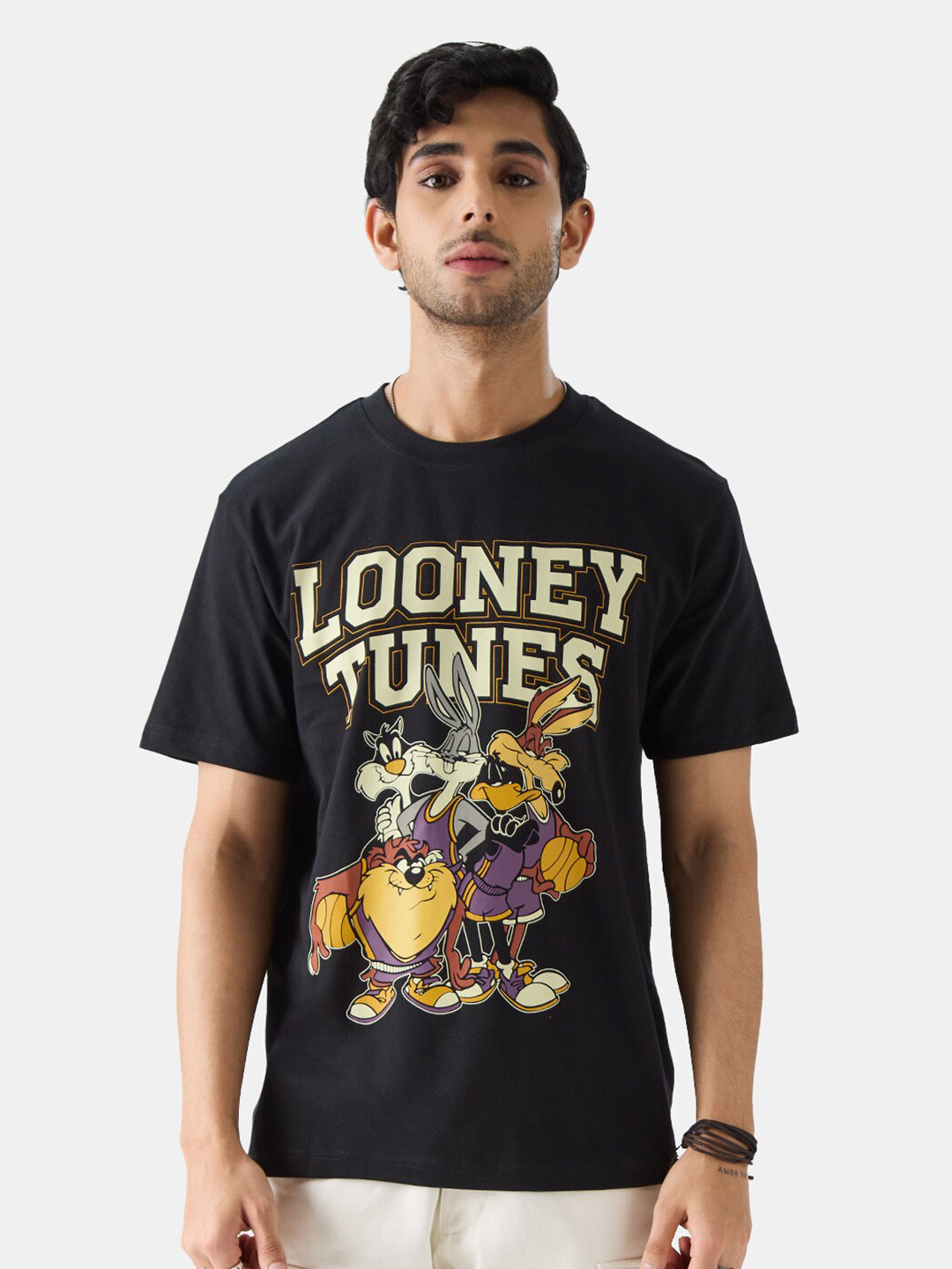 Looney Tunes Black Graphic Print T-Shirt