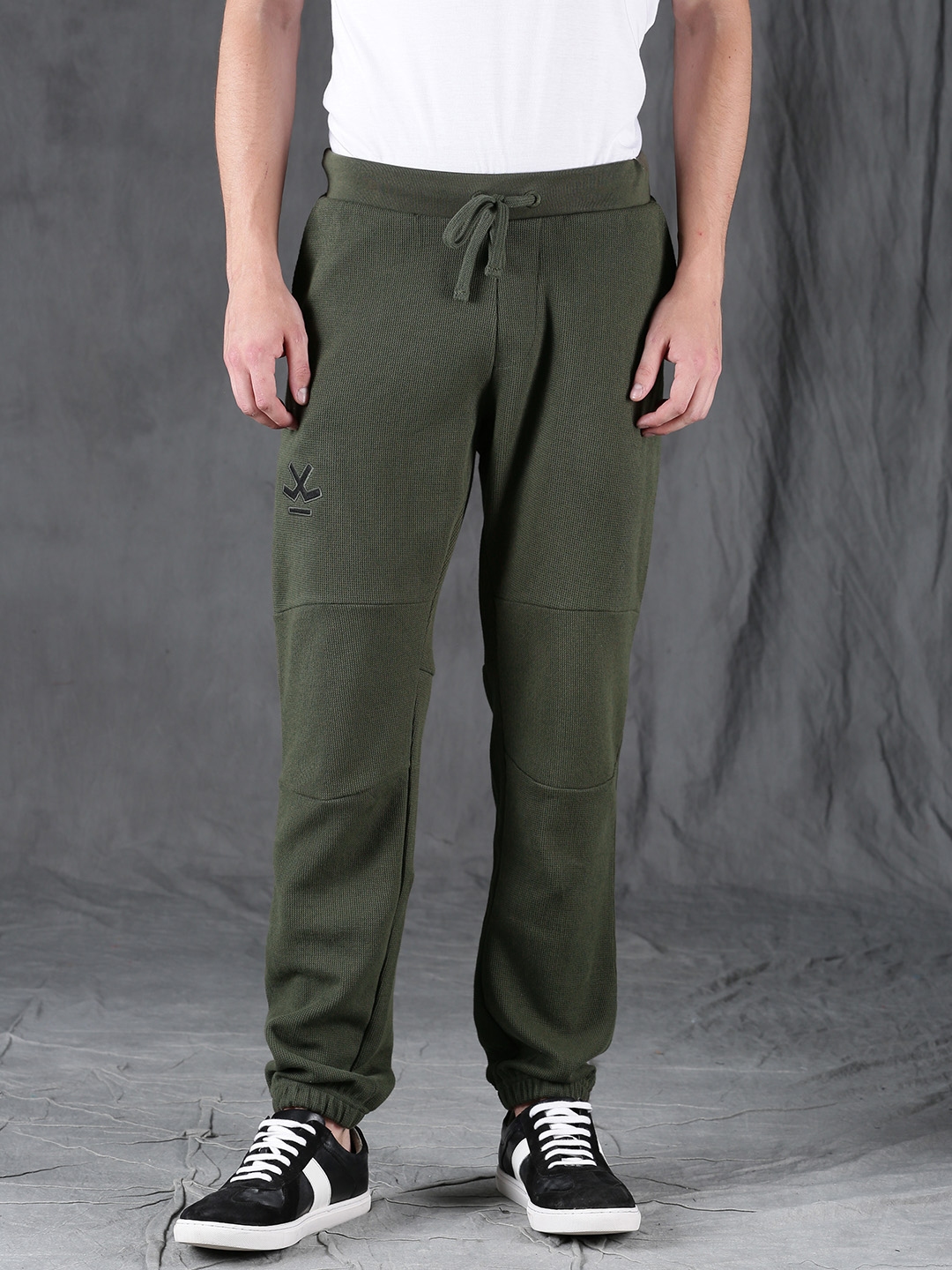 ivoc olive solid joggers
