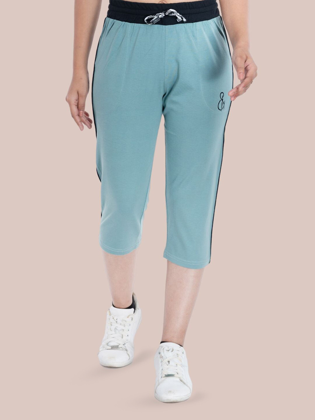 printed cotton capris