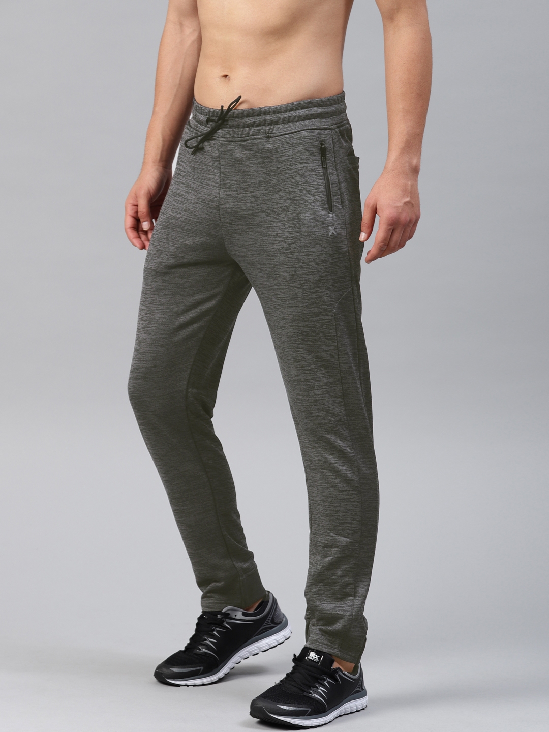 hrx grey track pants