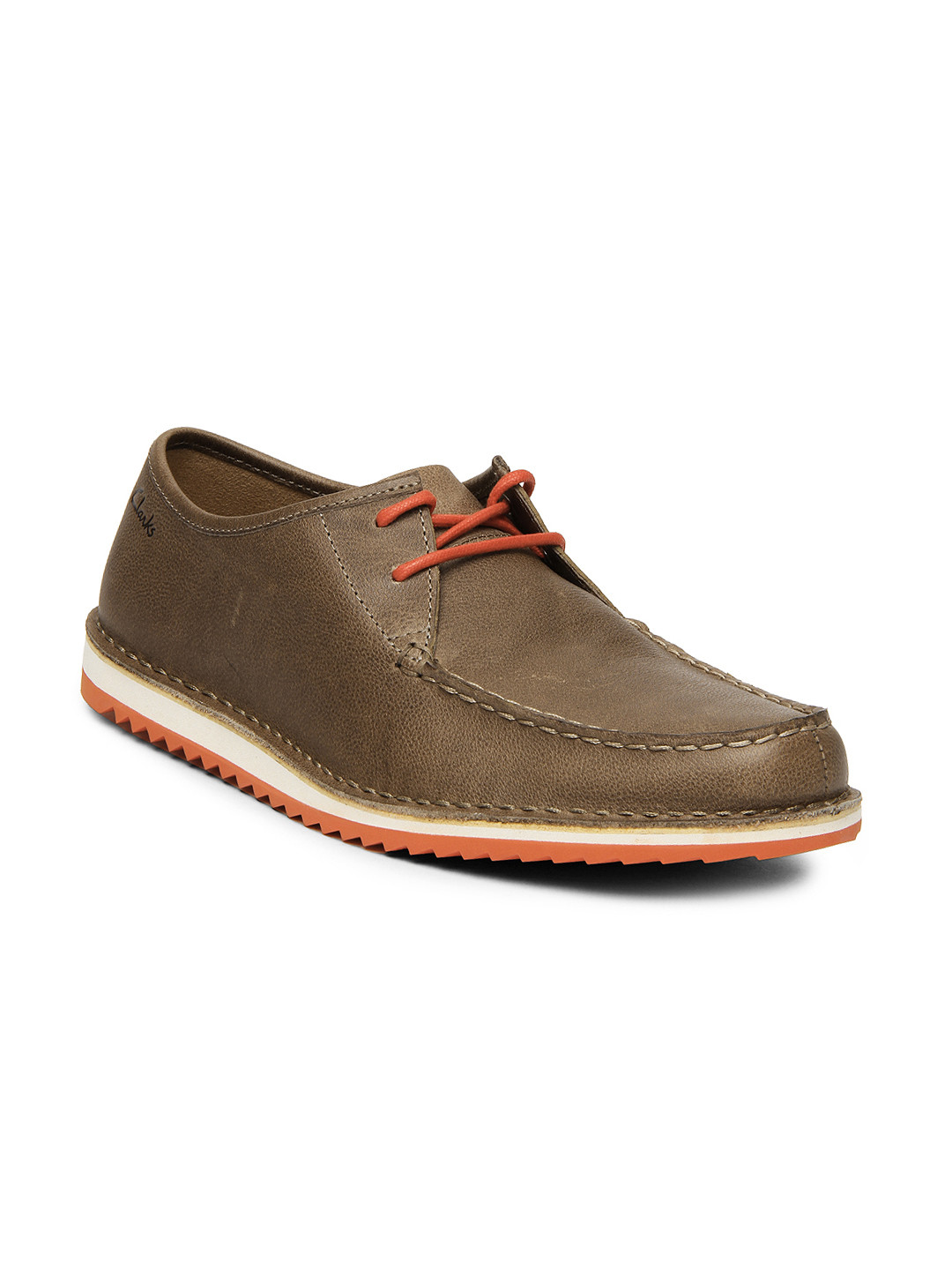 clarks brown casual shoes
