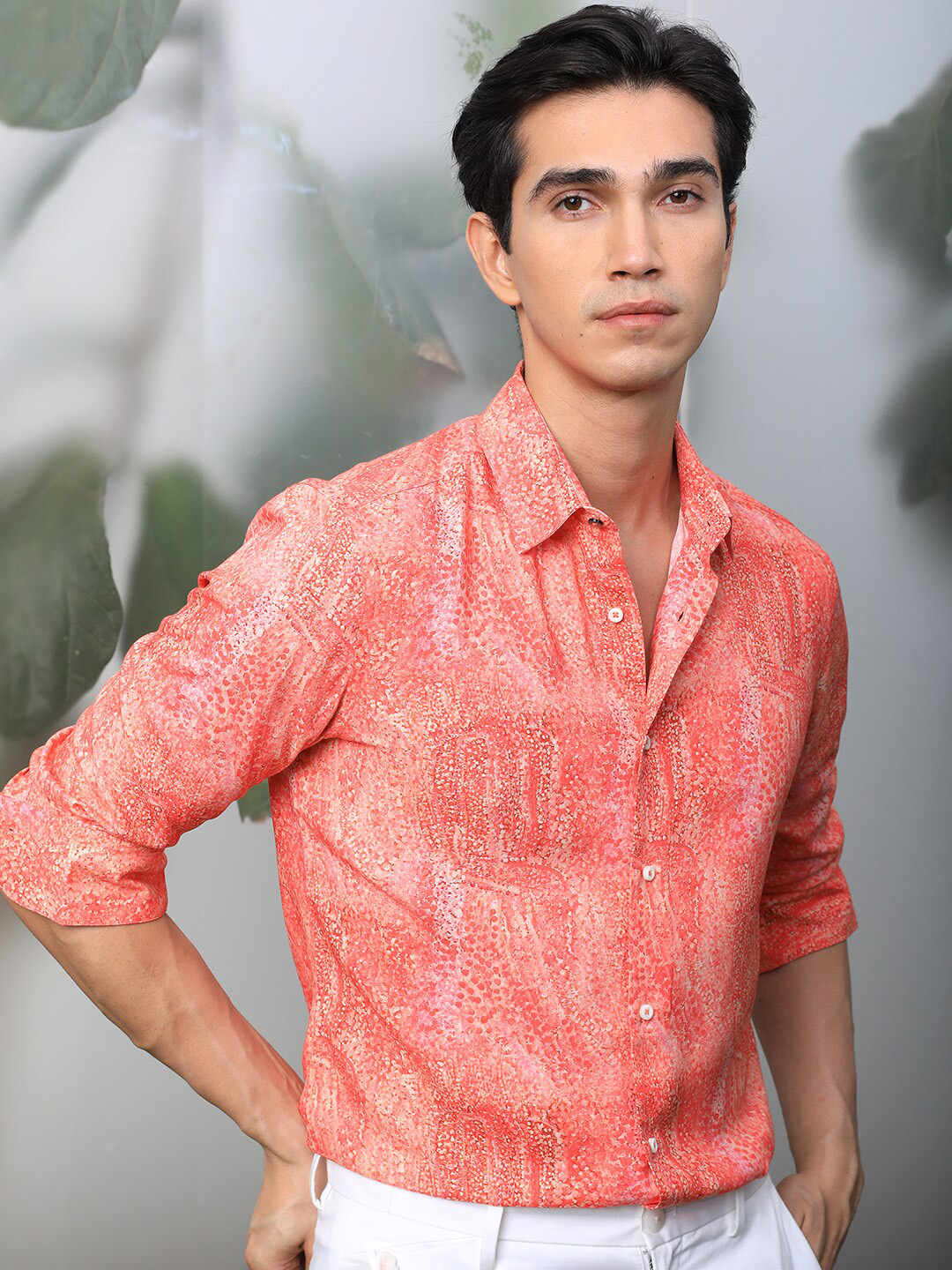 Buy RARE RABBIT Men Andre Slim Fit Abstract Printed Shirt - Shirts for ...