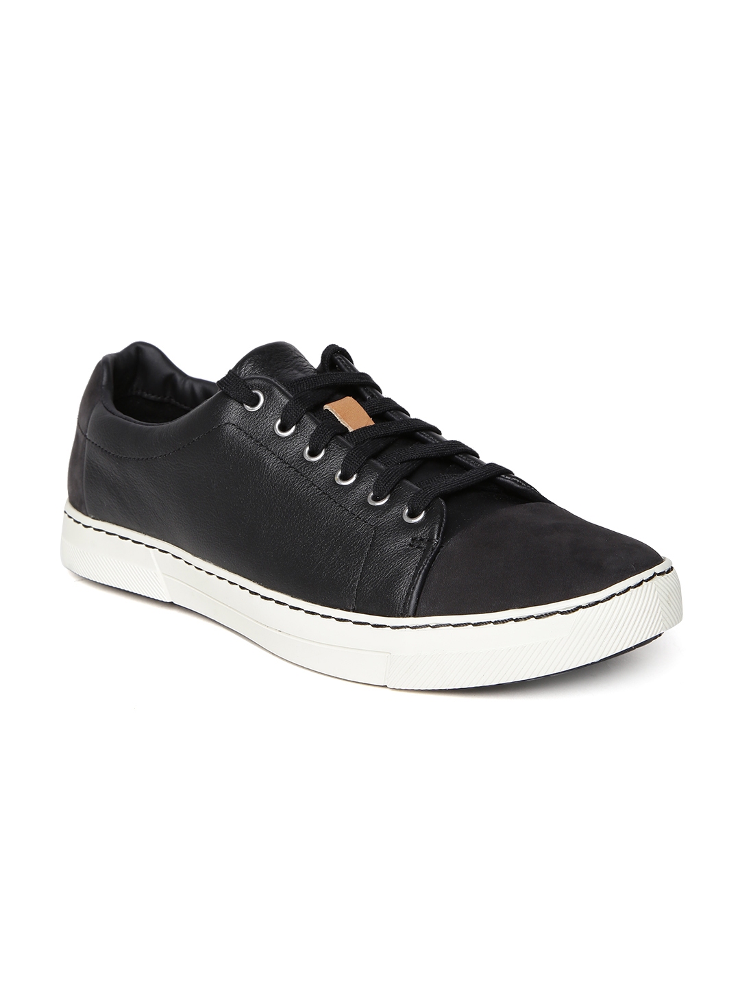 clarks leather comfort sneakers