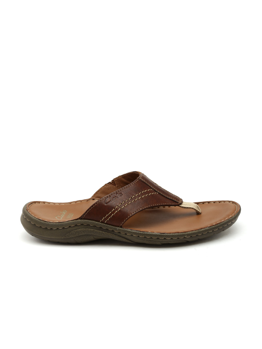 Buy Clarks Men Brown Leather Sandals Sandals for Men 2341030 Myntra