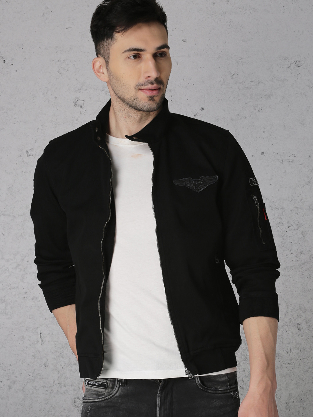Buy Ecko Unltd Men Black Solid Bomber Jackets for Men 2341409 Myntra