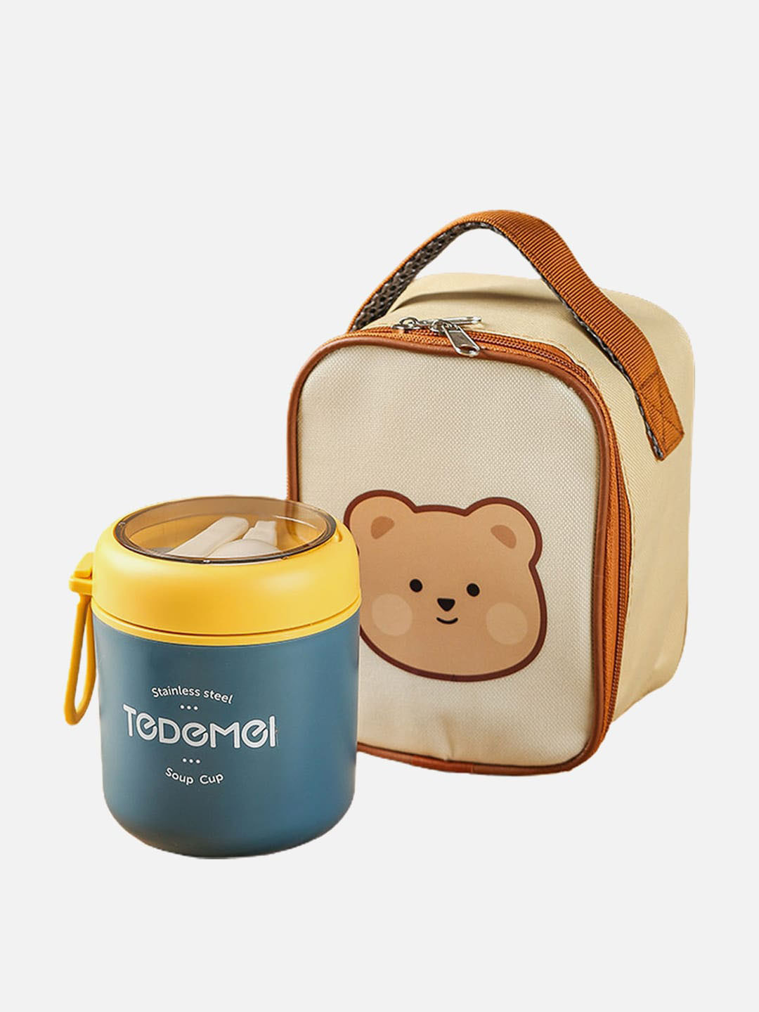 Buy Little Surprise Box LLP Kids Blue & Yellow Printed Insulated Lunch