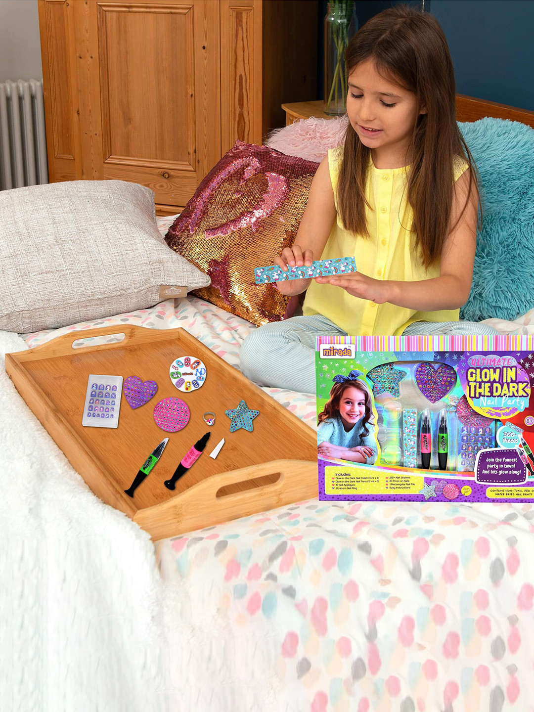 Buy Mirada Girls Ultimate Glow Nail Party Nail Art Kit Soft Toys And
