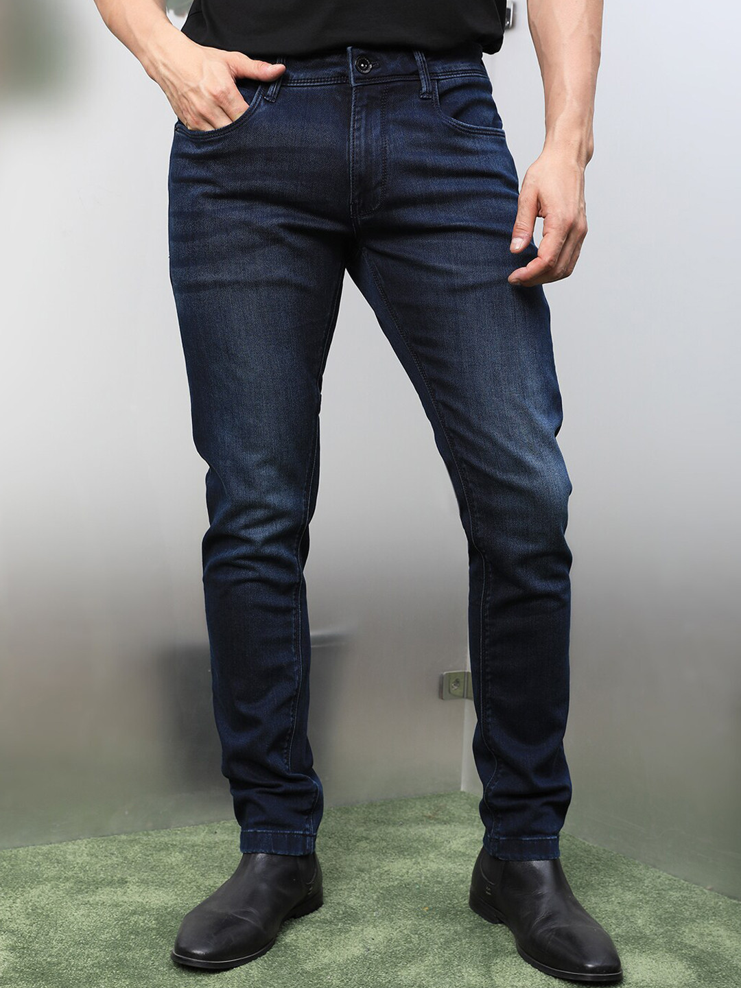 RARE RABBIT Men Luxen Slim Fit Jeans