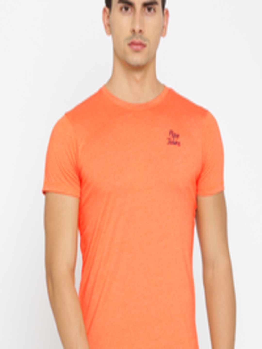 Buy Pepe Jeans Men Orange Slim Fit Solid Round Neck T Shirt - Tshirts ...