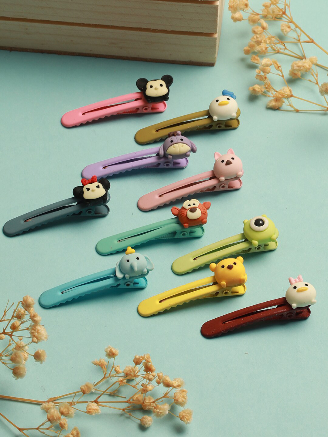 Buy Jazz And Sizzle Girls Set Of 10 Cute Cartoon Alligator Hair Clips