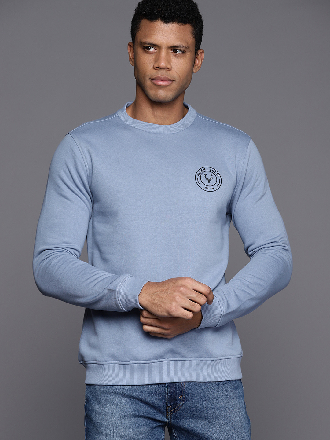 Buy Allen Solly Brand Logo Detail Sweatshirt Sweatshirts for Men