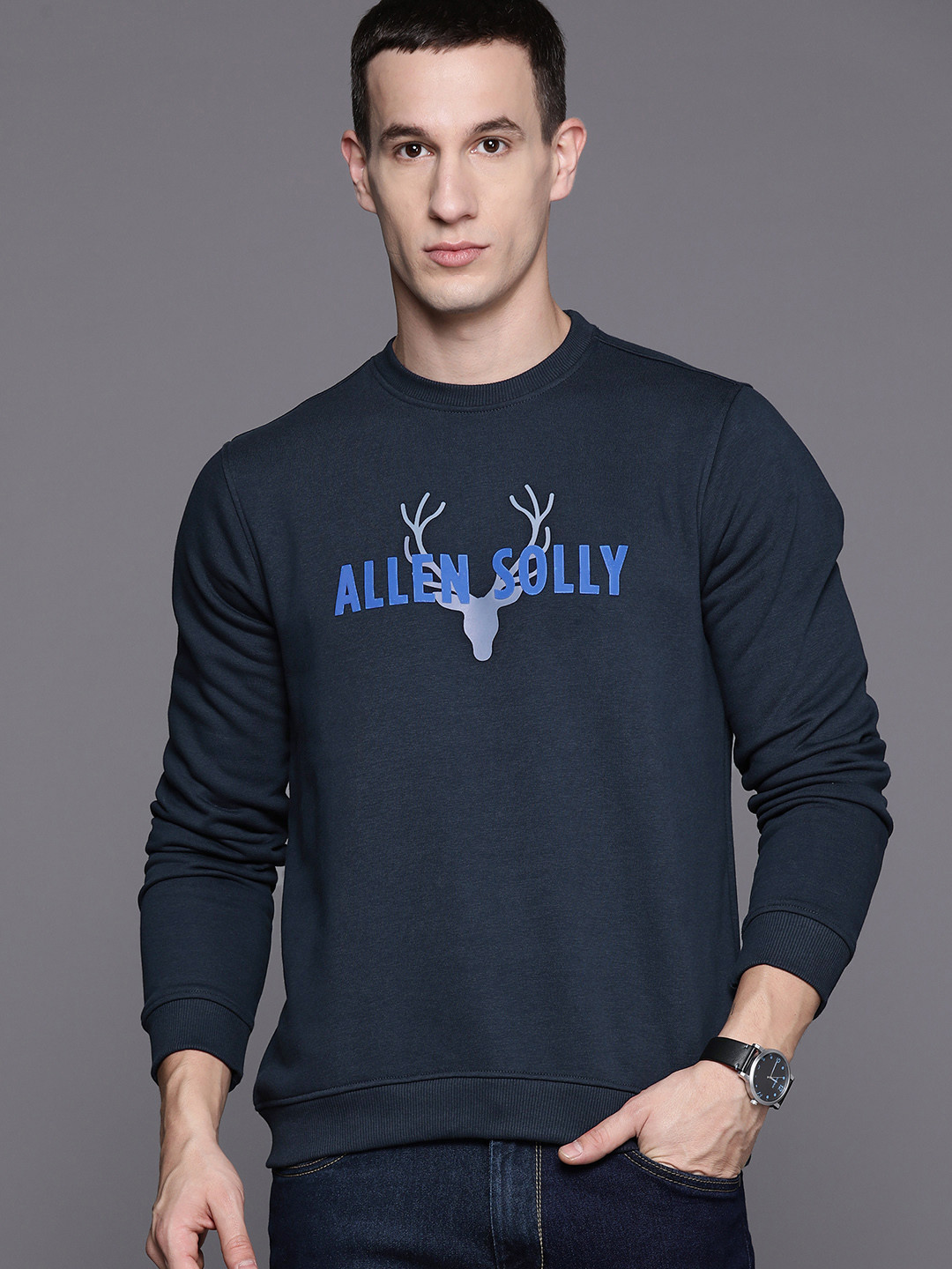 Buy Allen Solly Brand Logo Printed Sweatshirt Sweatshirts for Men