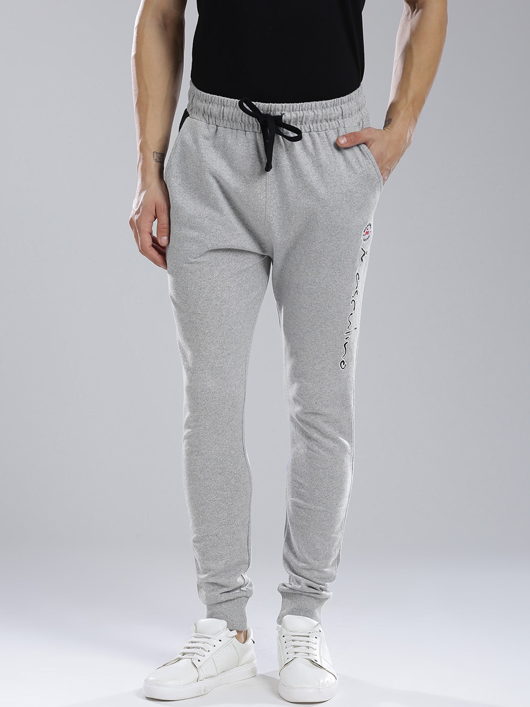 men's grey track pants