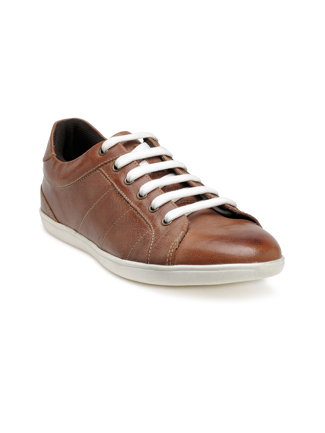 franco leone tan derby shoes