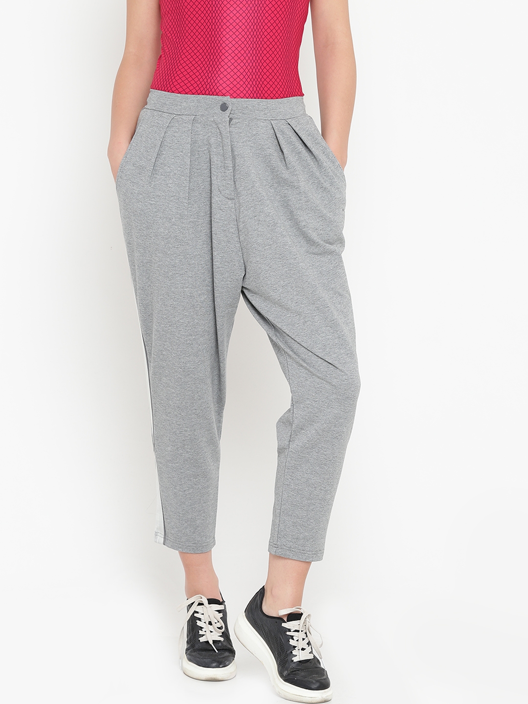 puma tape wide leg track pants