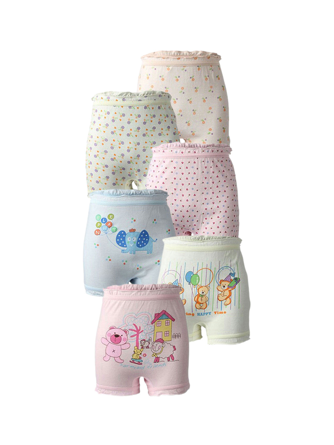 Buy CAREPLUS Kids Pack Of 6 Cotton Boy Shorts Briefs Polo_Lc B_Prince