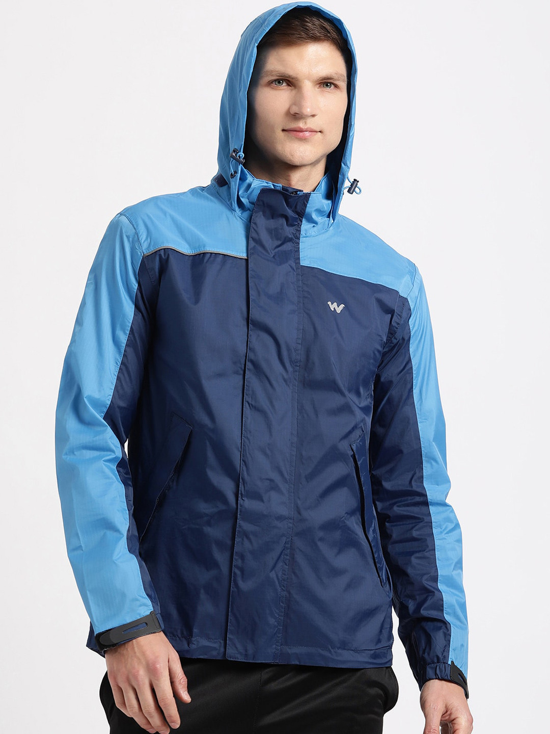 Buy Wildcraft Colourblocked Hooded Rain Jacket Rain Jacket for Men 23448220 Myntra