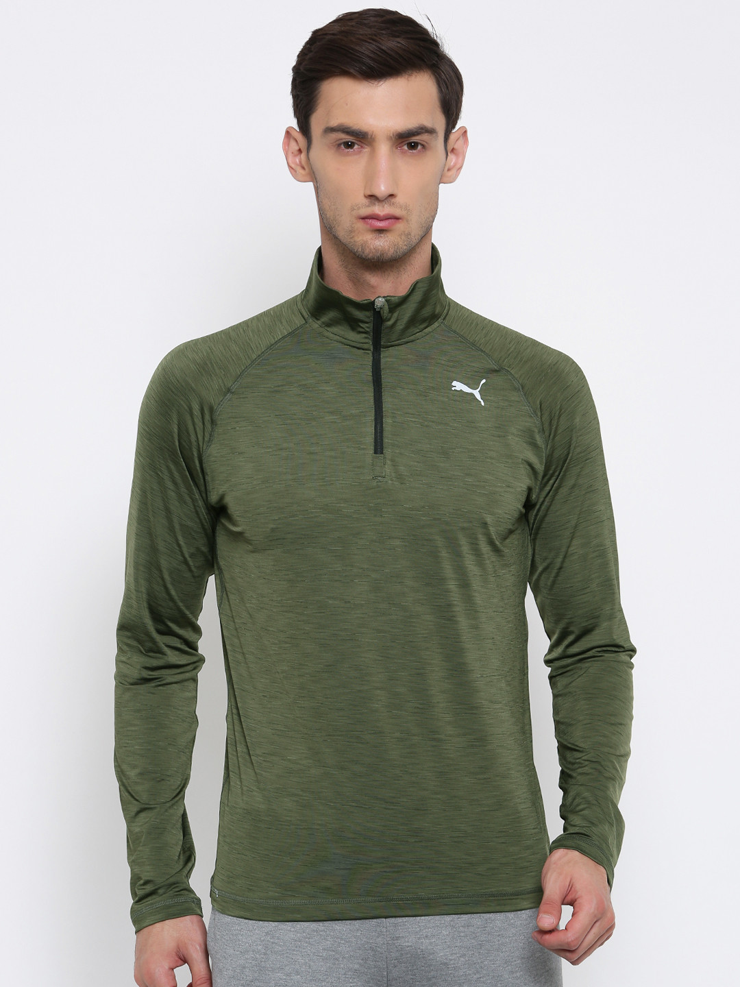 olive green puma clothing