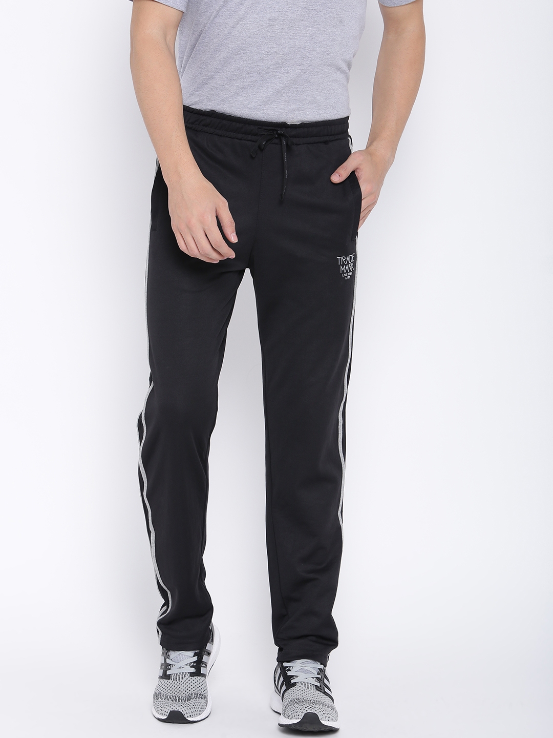 Buy NEVA Men Black Solid Track Pants - Track Pants for Men 2345006 | Myntra