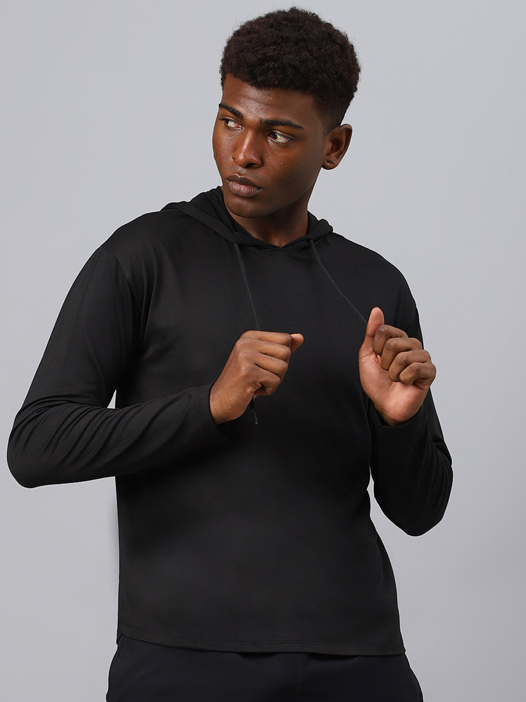 hooded dri fit shirt