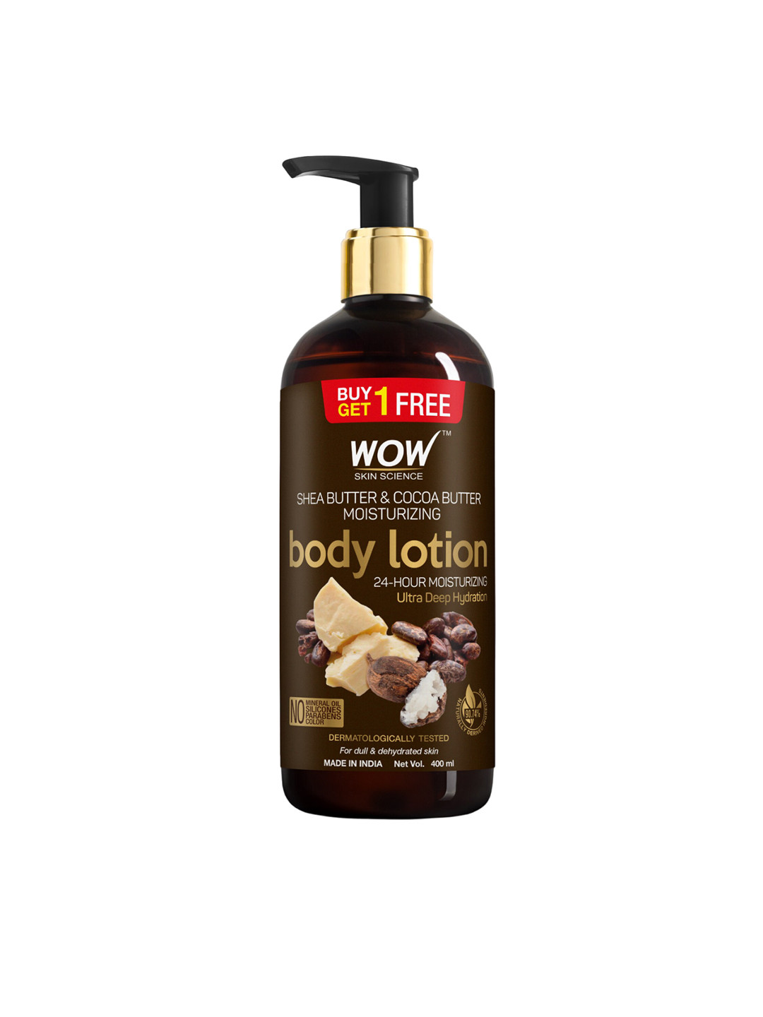 Buy WOW SKIN SCIENCE Shea & Cocoa Butter Body Lotion 400ml Body Cream