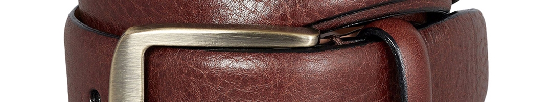 Buy Next Men Brown Textured Leather Belt - Belts for Men 2348575 | Myntra