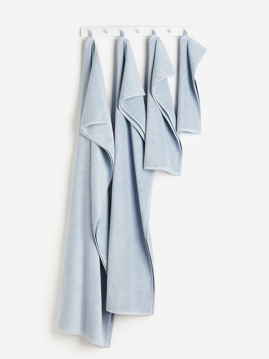 Buy H&M Blue Cotton Terry Bath Sheet Bath Towels for Unisex 23486374