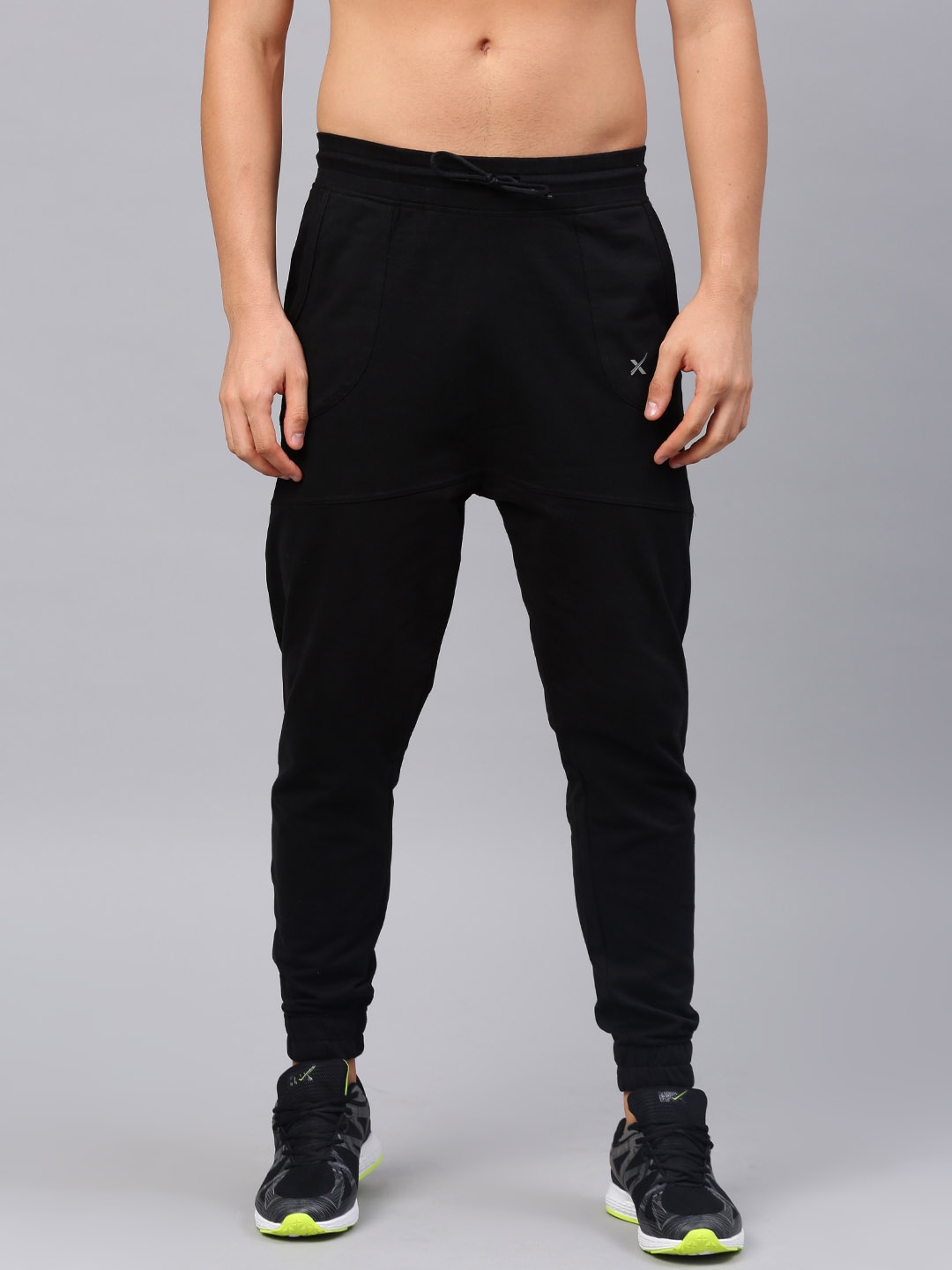 hrx black track pants