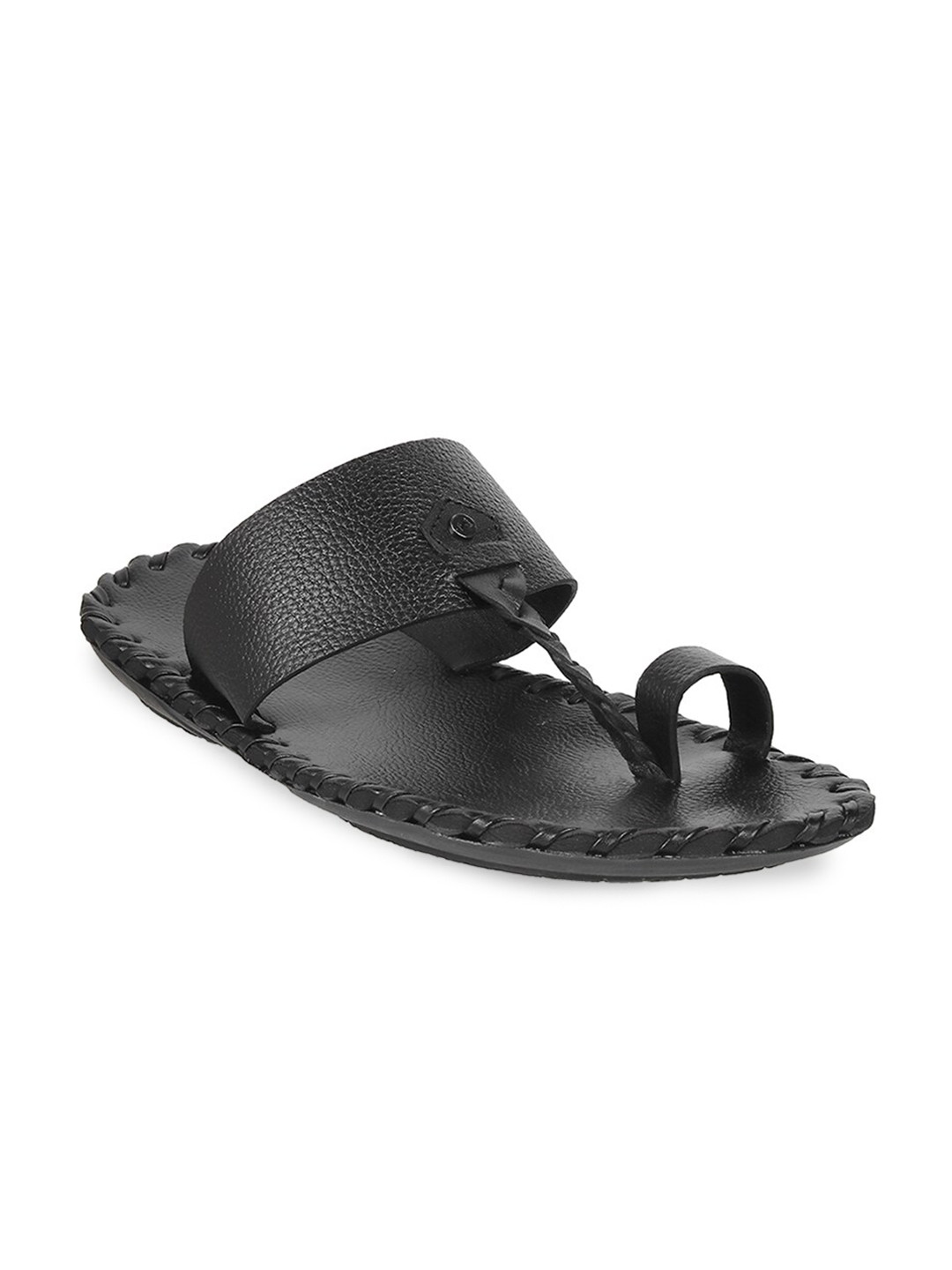 Buy Mochi Men Textured Leather Comfort Sandals Sandals for Men