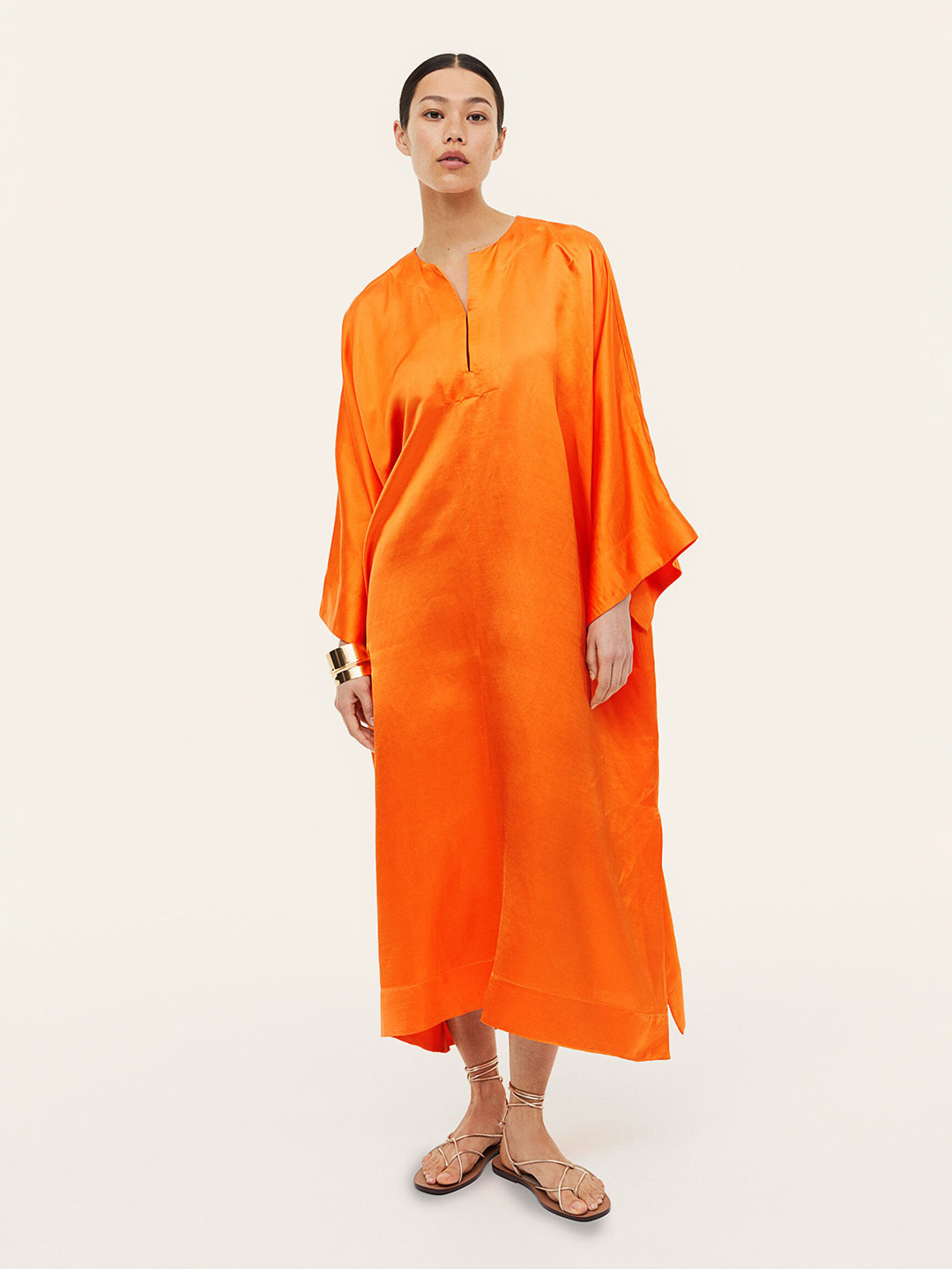 Buy H&M Satin Kaftan Dress Dresses for Women 23498976 Myntra