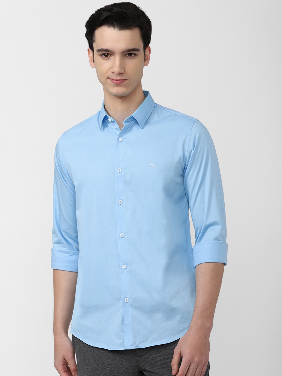 Buy Peter England Casuals Slim Fit Opaque Pure Cotton Casual Shirt ...
