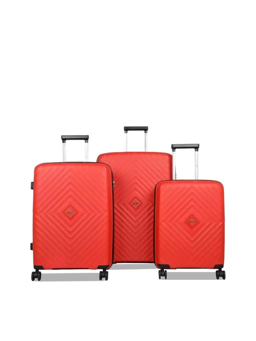 Buy VIP Quad Set Of 3 Hard Sided Suitcases Trolley Bag Trolley Bag