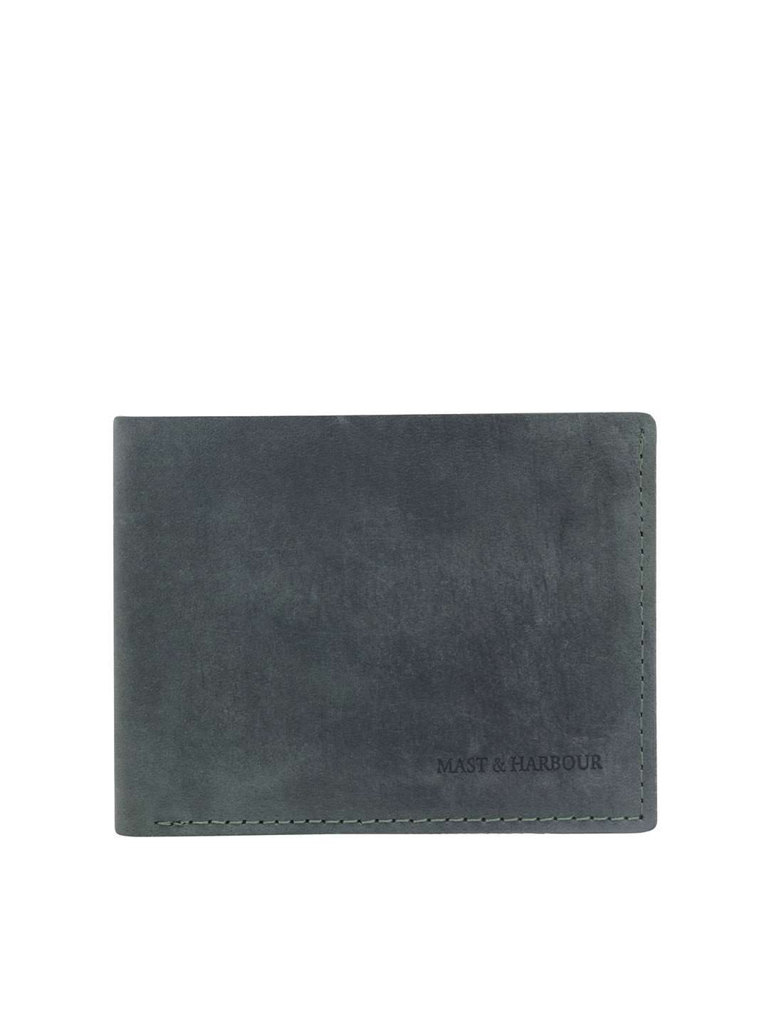 Buy Mast & Harbour Men Green Leather Two Fold Wallet Wallets for Men