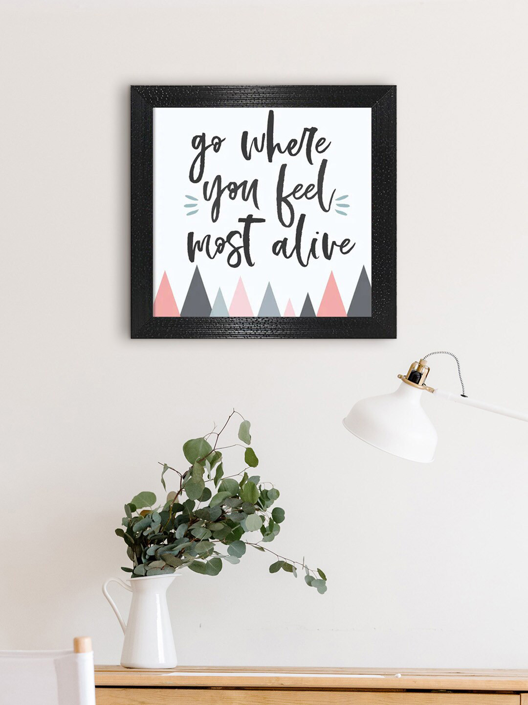 Buy Gallery99 White & Black Motivational Quote Painting Wall Art - Wall