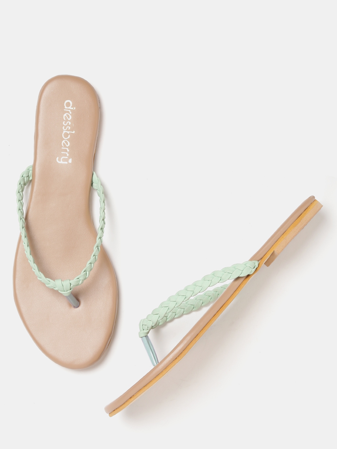 open toe flats myntra