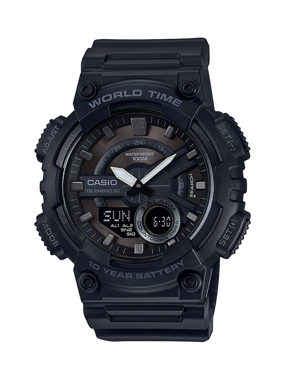 Buy CASIO Youth Series Men Black Dial Analog Digital Watch AEQ 110W 1BVDF AD218 - Watches for