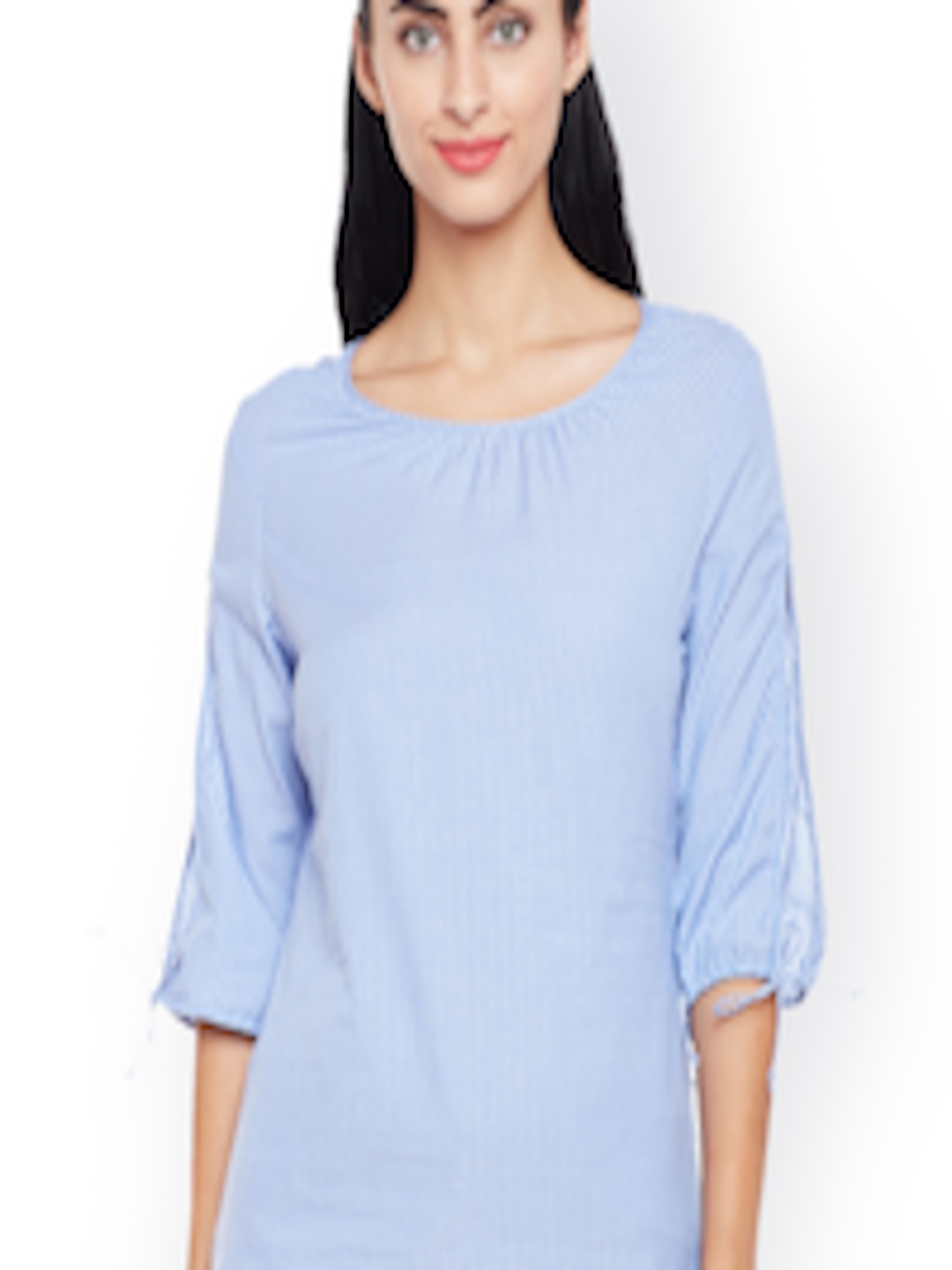 Buy Citrine Women Blue Striped Top - Tops for Women 2352666 | Myntra
