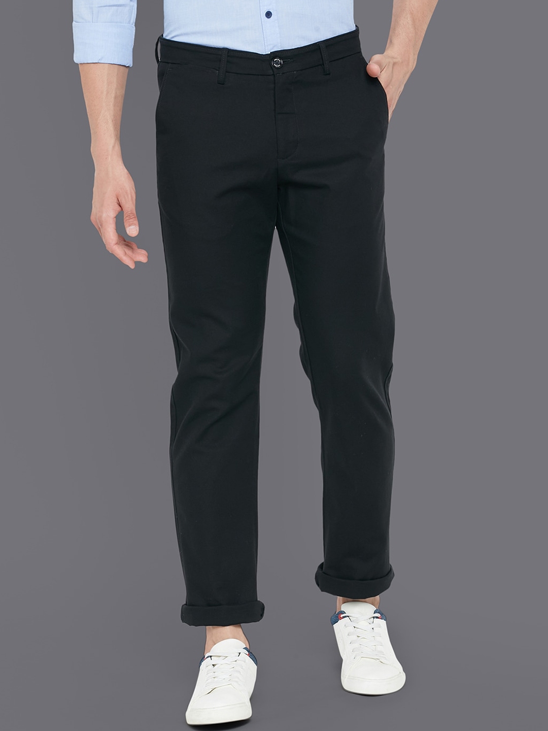 Buy Allen Solly Men Mid Rise Chinos Trousers - Trousers for Men ...