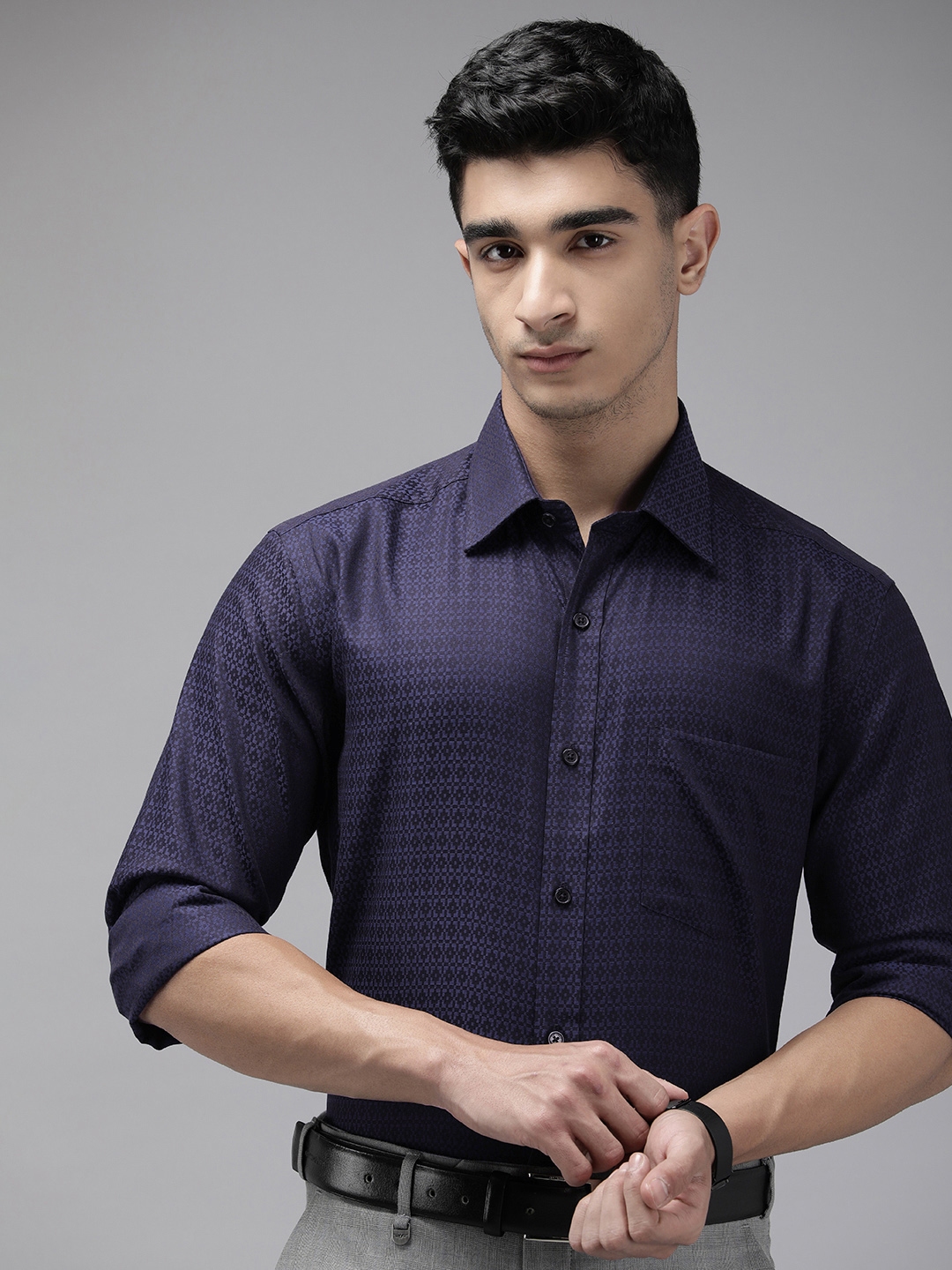 Buy Park Avenue Self Design Pure Cotton Wrinkle Free Opaque Formal Buy Park Avenue Self Design Pure Cotton Wrinkle Free Opaque Formal