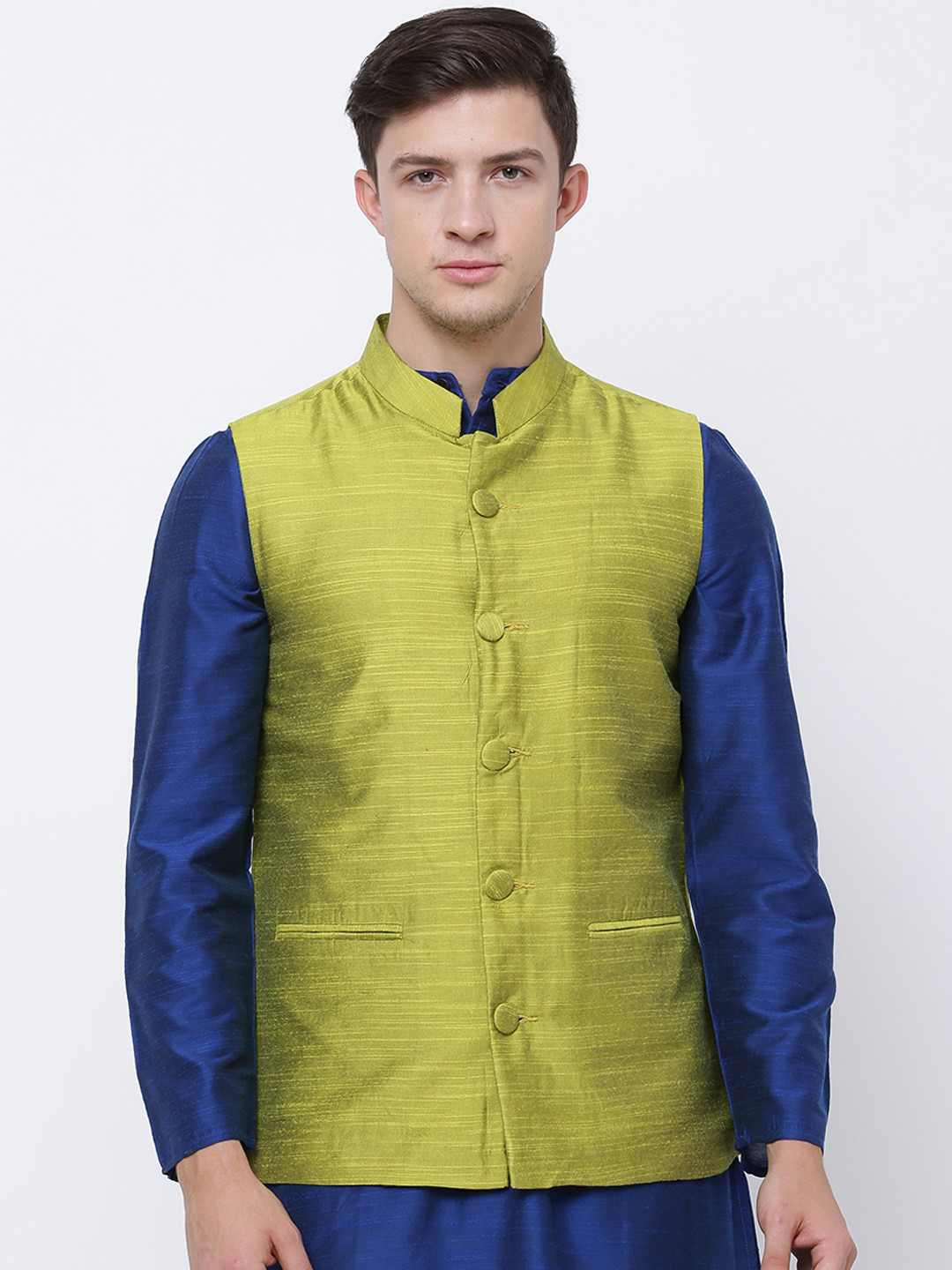 Buy Svanik Green Nehru Jacket Nehru Jackets for Men 2354903 Myntra