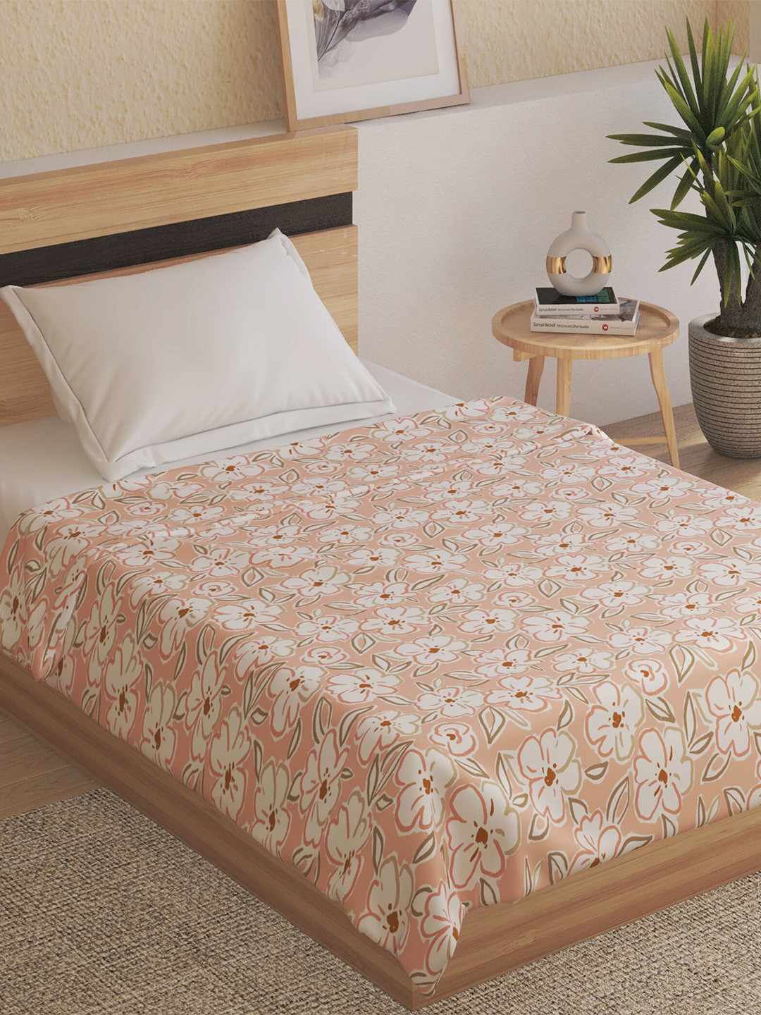 Buy Home Centre Spinel Freedom Peach Coloured Floral Mild Winter 150