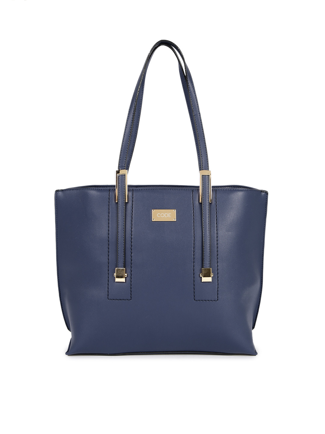 Buy CODE By Lifestyle Navy Blue Solid Shoulder Bag Handbags for Women