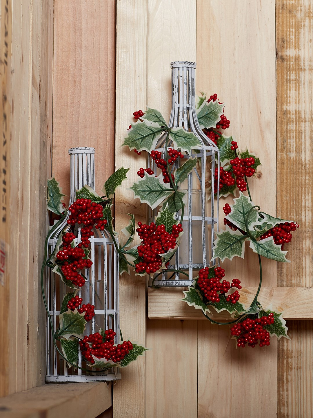 Buy OddCroft Set Of 2 Artificial Red Berry Vines Artificial Flowers