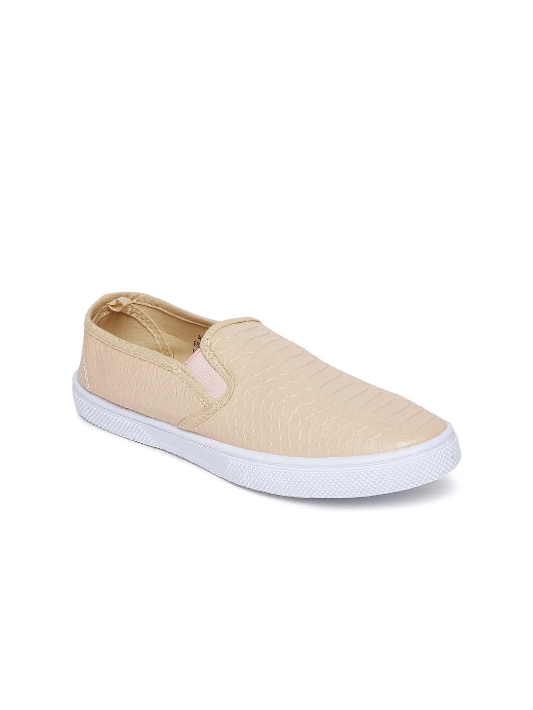 beige slip on trainers womens